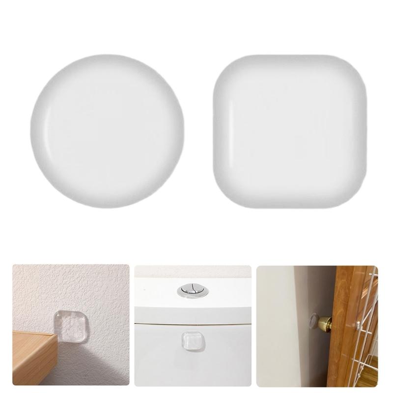 Thickened Door Stoppers Bumper Strong Wall Protectors No Residues Adhesive Reusable Silicone Pad for Furniture Door