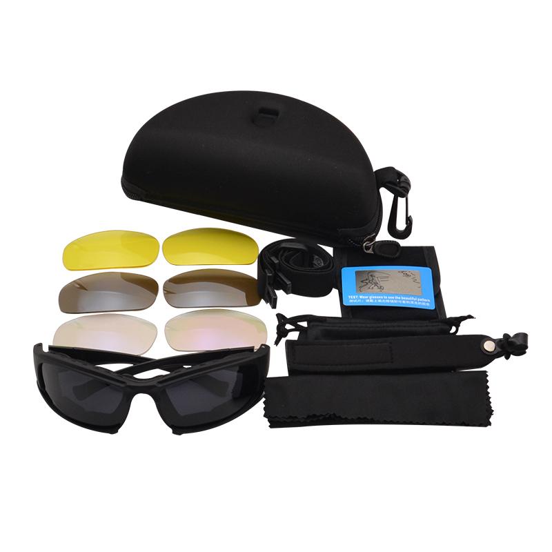 Fashion Tactical Combat Sunglasses Gray Polarized Glasses Tactical Ballistic Eyeshield Shooting Glasses Goggles