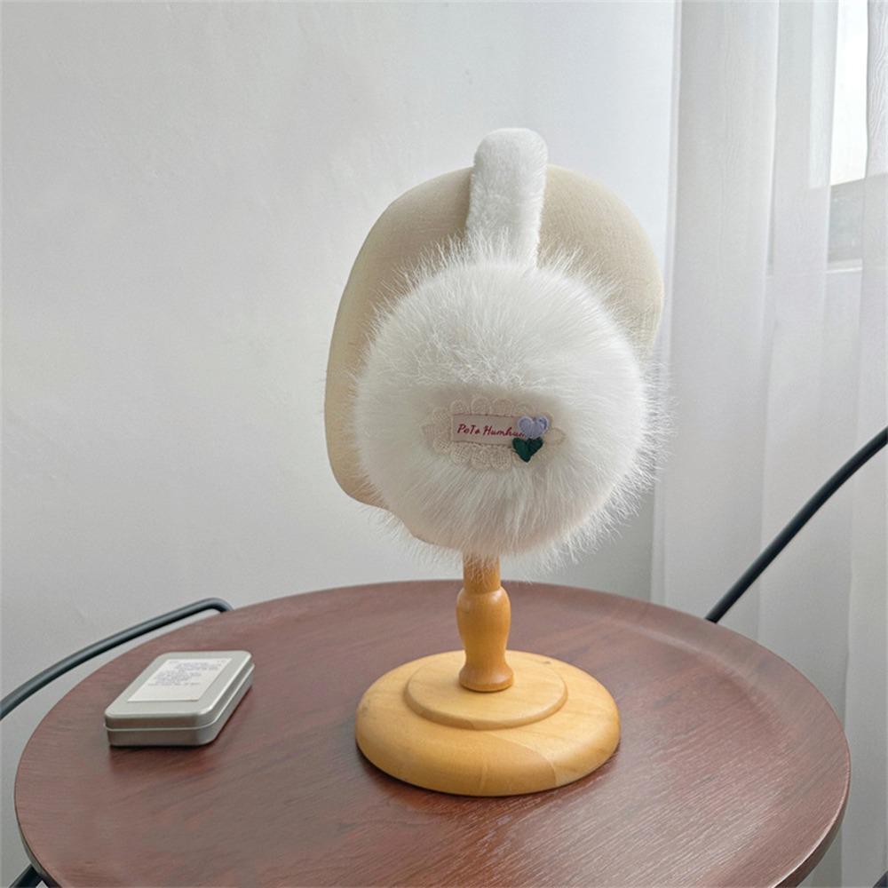 Foldable Winter Earmuffs Soft Plush Ear Covers New Ear Warmers  for Women
