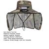 Camouflage Print Sun Hat Wide-Brimmed Shawl Fishing Hat with Dual-Power Fan Design 3 Gear Adjustable UV-Protection Outdoor Hat