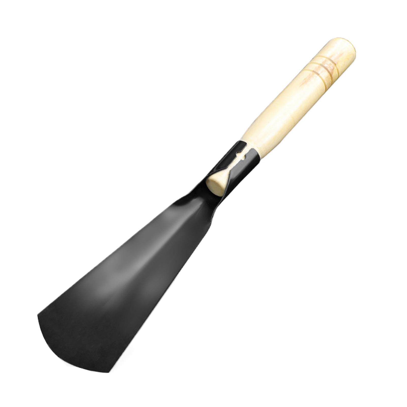 

Садовий інструмент з нержавіючої сталі Важкий ручний шпатель Ручні граблі з дерев яною ручкою Садовий подарунок для активного відпочинку A