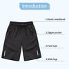 Boys' Summer Ice Silk Stretch Shorts for Middle & Big Kids - Fashionable and Sporty Pants