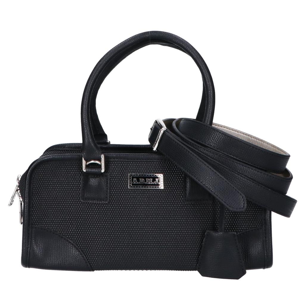 A.D.M.J. Accessoires De Mademoiselle [ ] Matrixreno Square 2-Way Shoulder Mini Boston bag blackUsed