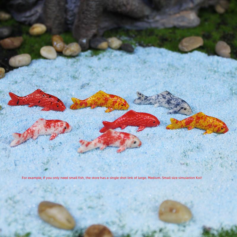 Couple Frog Resin Sitting On A Pea Boat And Vibrant Koi For Decor Balcony
