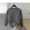 2023 Men's Autumn Solid Color Crew Neck Sweater - Youthful Korean Style Knit Pullover