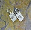 Simple Retro Rectangular Dandelion Earrings, Earrings, Modified Face Female Ear Hooks