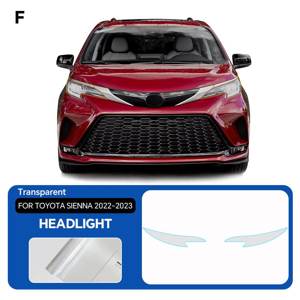 For Toyota Sienna -2024 Headlight Rearview Door Side Anti-scratch TPU Protection Film Pre-cut PPF Clear Bra Resistant Cover