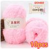 11g Velvet Yarn Plush Yarn For DIY Hand Knitting Crochet Crafts Bag Hat Doll Sweater Wool Soft Thin Colorful Coral Chenille Yarn