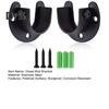1 Set Closet Rod Bracket with Screws Rustproof Corrosion Resistant Simple Installation Curtain Rod Holder Closet Rod Support Kit