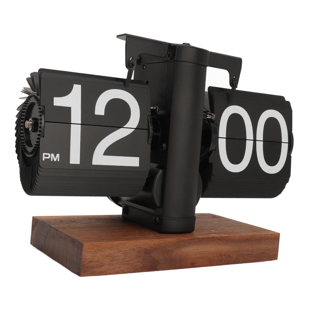 Digital Flip Down Clock Retro Automatic Turning Battery Operated Mechanical Clock for Home Room Office Decoration