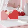 Pack of 3 Festival Wooden Heart Decorations Ideal for Christmas Birthday Event and Space Corners Embellishment