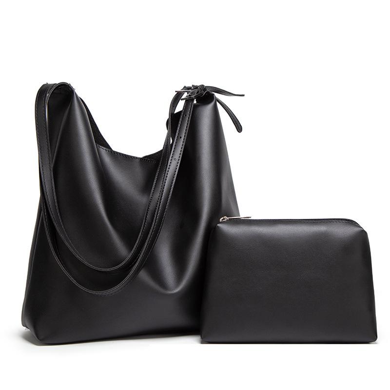 

Soft leather large-capacity Mori girl shoulder bag, new literary portable messenger child and mother bag