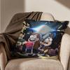 Dipper and Mabel Gravity Falls Pillow Case Anti-dustmite Pillowcase Invisible zipper silky short plush Sofa cushion cover
