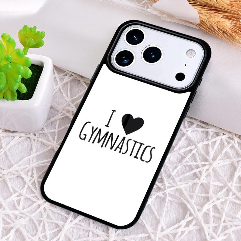 Love Gymnastics silhouette sports Phone Case for iPhone 17 Air 16 15 11 12 14 13 Pro Max Shockproof Cover