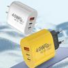 40W 2 PD and 1 QC 3.0 Port Fast Charging Power Adapter USB Type C Wall Charger US/EU Plug For iPhone Samsung Xiaomi Quick Charge