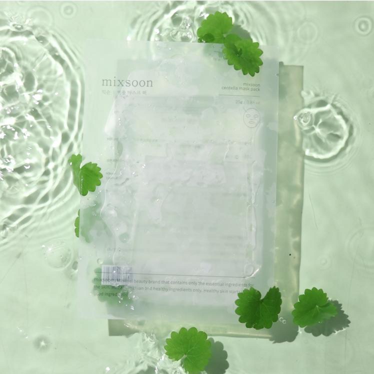 mixsoon Centella Maskenpackung 5 Pads – Beruhigende Tuchmaske für empfindliche Haut, Koreanisch