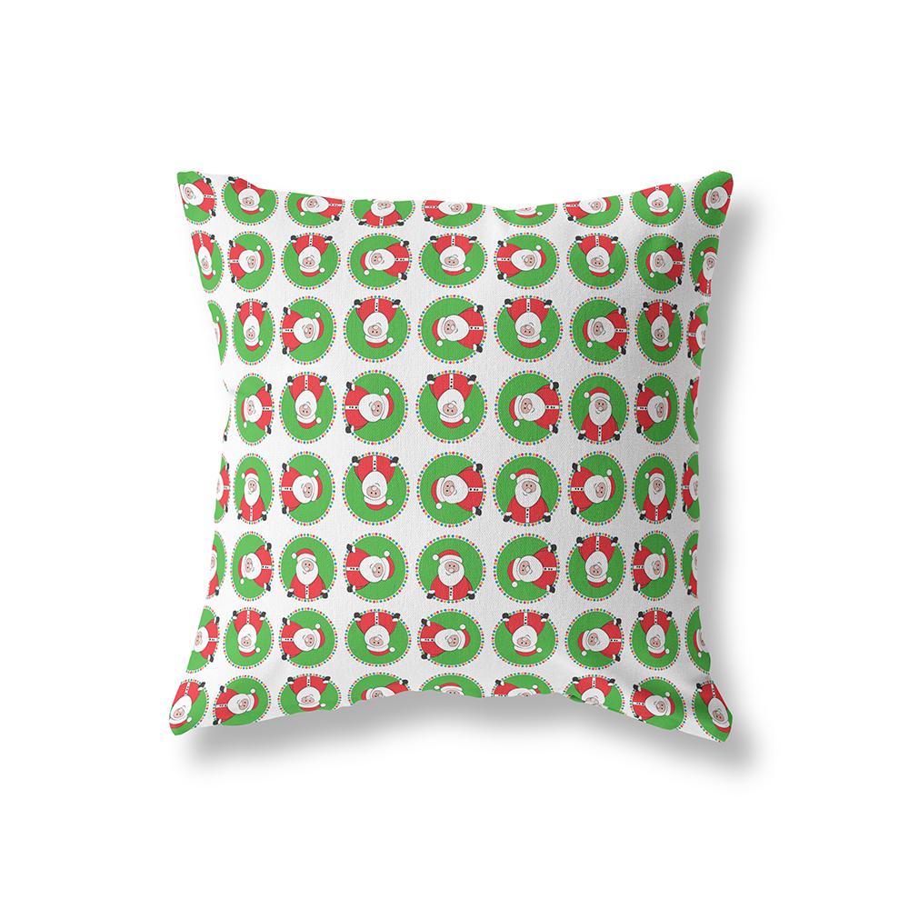 Snowflake Christmas Theme Printing Pattern Polyester Cushion Cover Home Living Room Sofa Decoration Square Pillow Pillow Cover