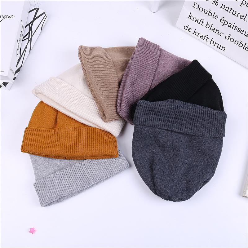 Large Head Circumference Winter Warm Knit Hat for Women, Autumn and Winter Korean Style Postpartum Winter Maternity Beanie