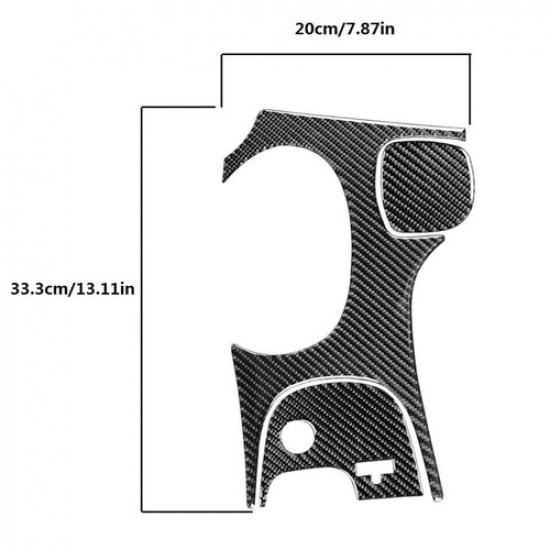 3PCS For Corvette C5 98-04 Carbon Fiber Gear Shift Interior Cover Trim