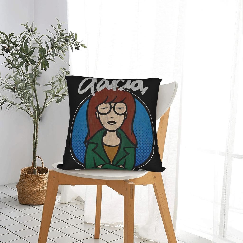 Darias 90s Square Pillow Cases Cushion Cover Awesome Polyester Decorative Pillowcase for Living Room 45*45cm