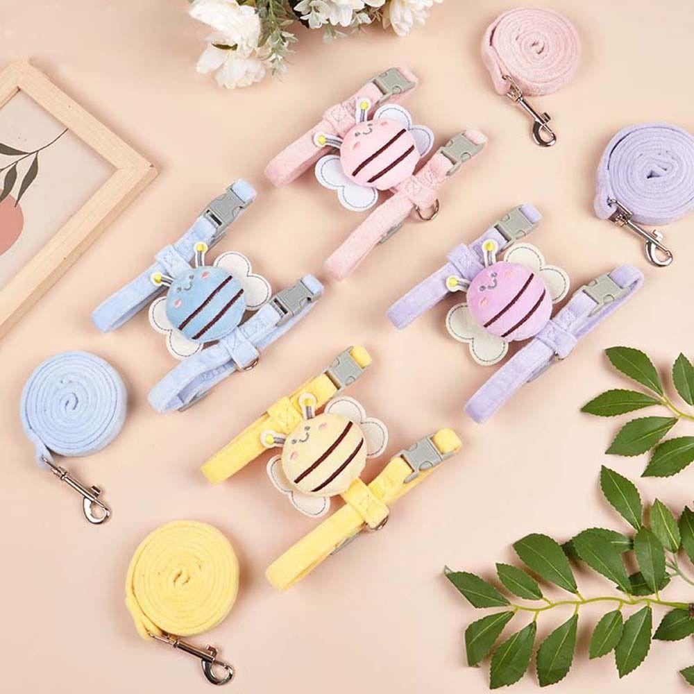 

Halter Bee Animals Shape Pet Accessories Pet Harnesses Leash Dog Necklace Pet Collar Cat Backpack