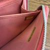 Used CHANEL Matelass Round Zip Long Wallet Pink