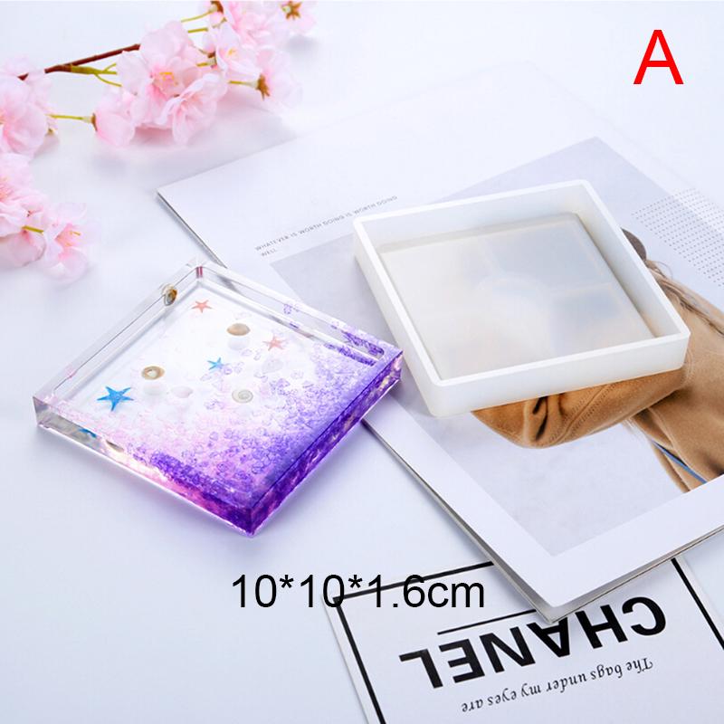 Coaster Resin Silikonová podložka Cup Mat Pad Forma na výrobu šperků na výrobu epoxidových forem