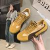 Summer New Flat-bottomed Versatile Flat-bottomed Single Shoes Women's Forrest Gump Shoes Lace-up Outdoor Women's Breathable Mesh Casual Shoes