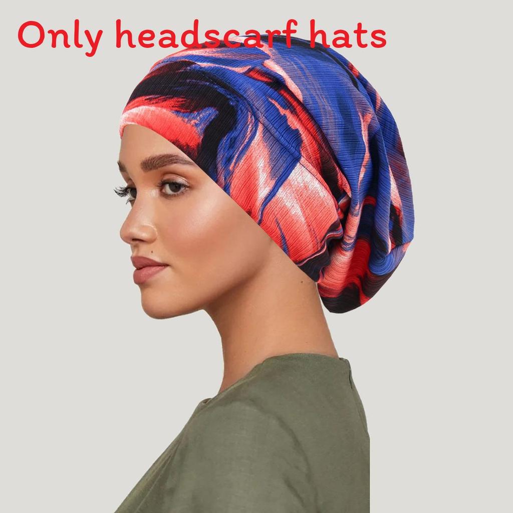 

Женская вязаная хлопковая повязка на голову с цветочным узором для весны и осени Blue Red