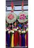 Ethnic Bean and Small Drum Wind Chime with Gourd Pendant - Yunnan Wall Hanging Ornament
