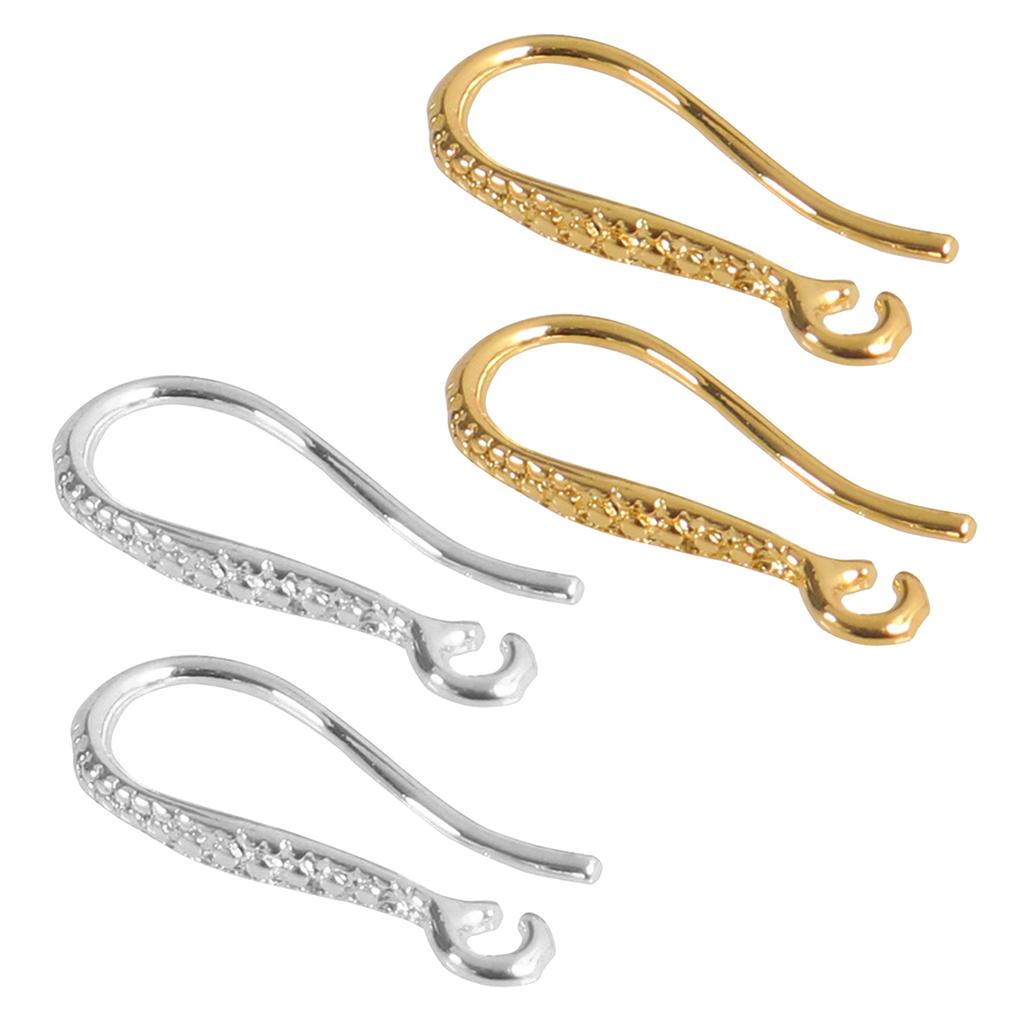Set of 20 Comfortable Copper Earring Hooks Half Made Earrings Hooks DIY Earrings Accessories Handmade Ornaments
