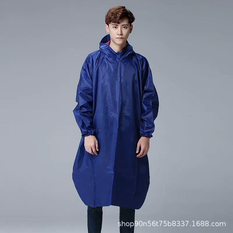 Raincoat Bicycle Poncho Single-Person Unisex Adult Oversized Thickened Large Brim Shared Bike Student Riding Raincoat