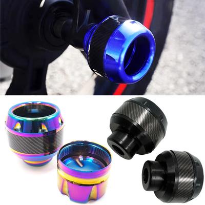 2Pcs Motorcycle Crash Protector Scooter Wheel Front Fork Frame Falling Protection Pads Sliders Moto Exterior  Aluminum Alloy