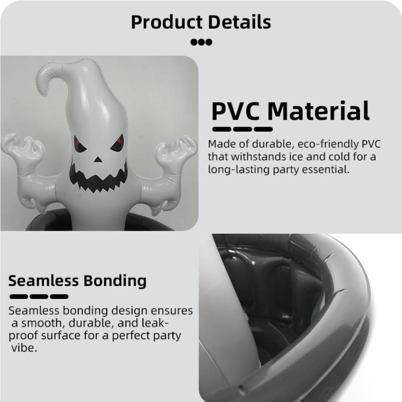Ghost Inflatable Ice Cooler With Pvc Material For Halloween Indoor Outdoor Use