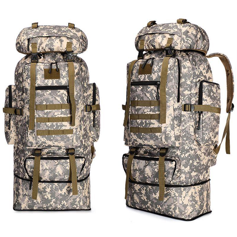 70l80l100loutdoor Rucksack Military Tactical Backpacks Camping Hiking Trek Bag