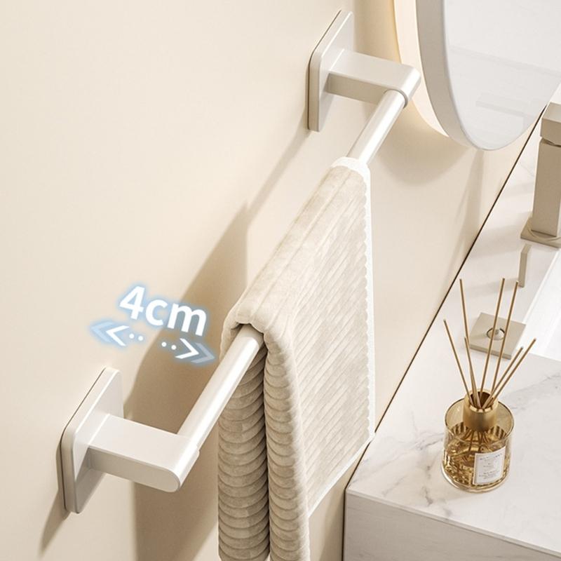 Wandmontierter Plastik-Handtuchhalter Starker Tragfähiger Handtuchhaken Für Badezimmer Schnelle Installation Wasserdichtes Regal