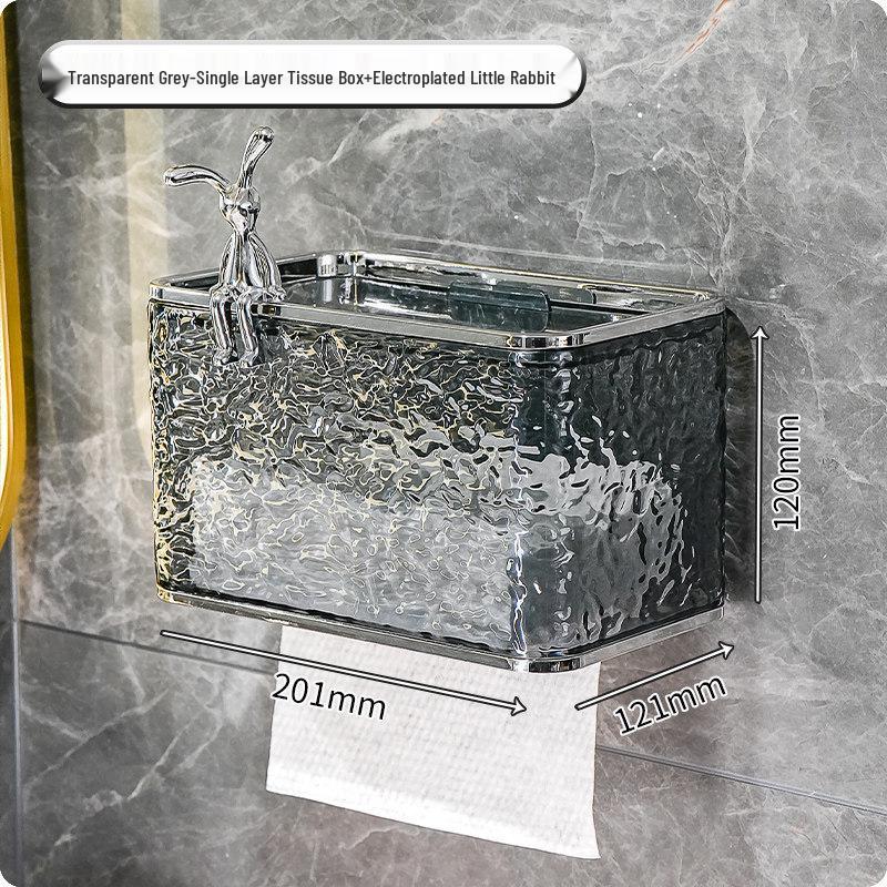 Wall-Mounted No-Punch Tissue and Towel Dispenser