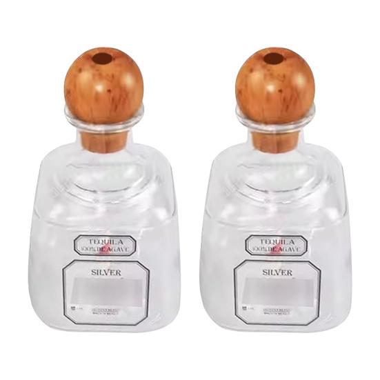 

375 мл мини-бутылки для текилы многоразовые коктейльные стаканчики с отверстием для соломинки многоразовые бутылки для спиртных напитков стаканчики для коктейлей кемпинг пикники 2pcs