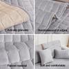 Flannel Quilted Sofa Covers Thick Plush Sofa Slipcover Sofa Cushion Towel for Living Room Furniture Protector for Corner L Shape