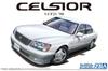 Aoshima Bunka Kyozai Maßstab The Model Car Serie 21 Toyota UCF21 Celsior C-Spezifikation 1998 Plastikmodell 1/24 Nr.