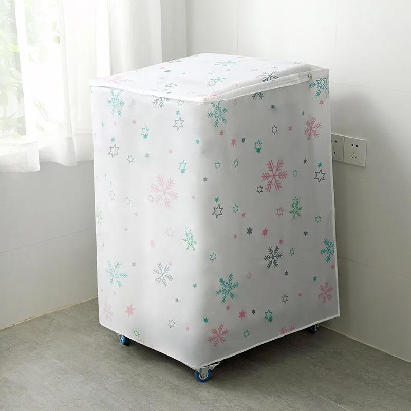 Housse pour machine à laver à chargement frontal pour tambour PEVA Protection solaire Anti-poussière Housse protectrice Machine à laver automatique Ménage