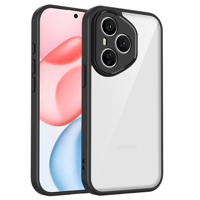 For Honor 400 Honor400 Lite Transparent Silicone Case For Honor 400 Pro 5G PC Back TPU Bumper Shockproof Clear Phone Cases Cover