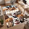 Cute PUPPY (19) Personalized name Office Carpet Stylish Decor for Living Room Bedroom Kitchen