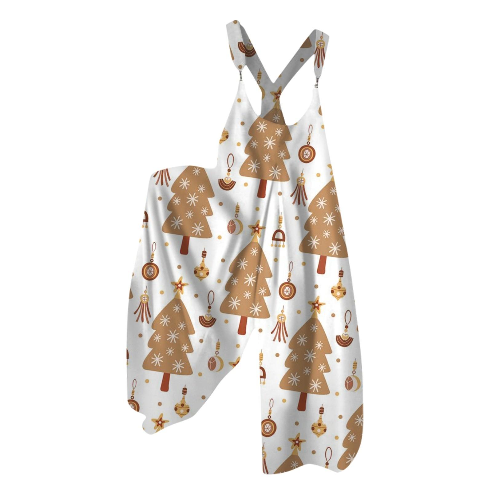 Женский летний комбинезон с рождественским принтом в винтажном стиле (Нерегулируемые — фото 8
