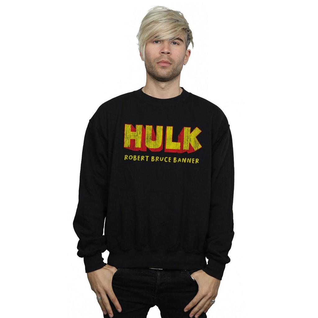 Marvel Mens Hulk AKA Robert Bruce Banner Sweatshirt