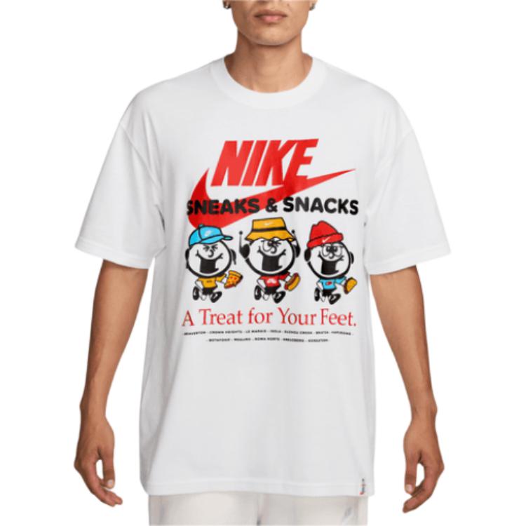 Nike Round Neck Short Sleeve Printed T-Shirt Men tops HJ0755-100 L