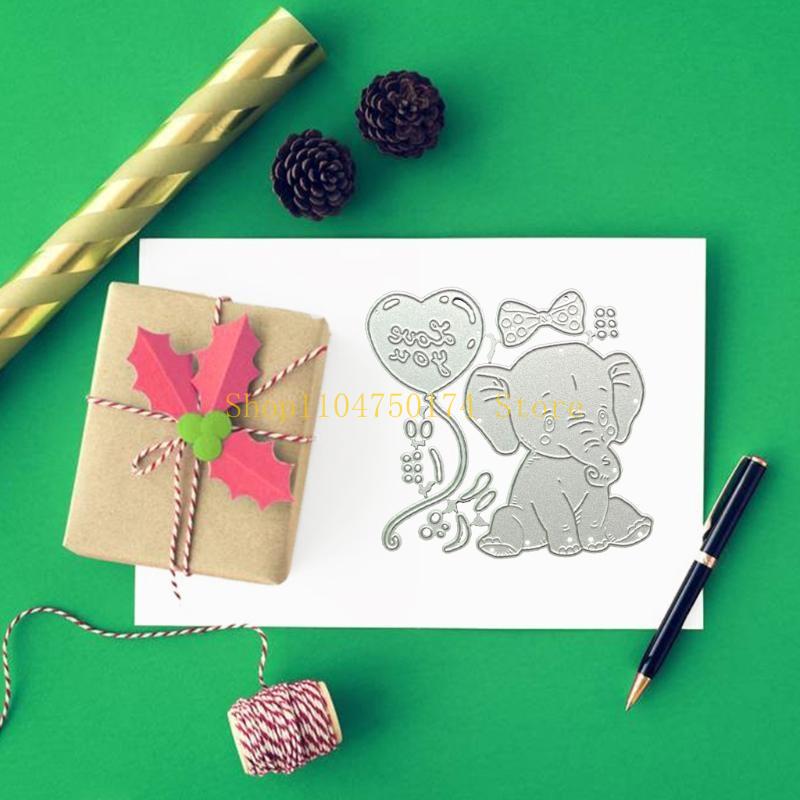 Cartoon Metal Cutting Dies Sitting Elephant Embossing Knife Mould Templates top sale