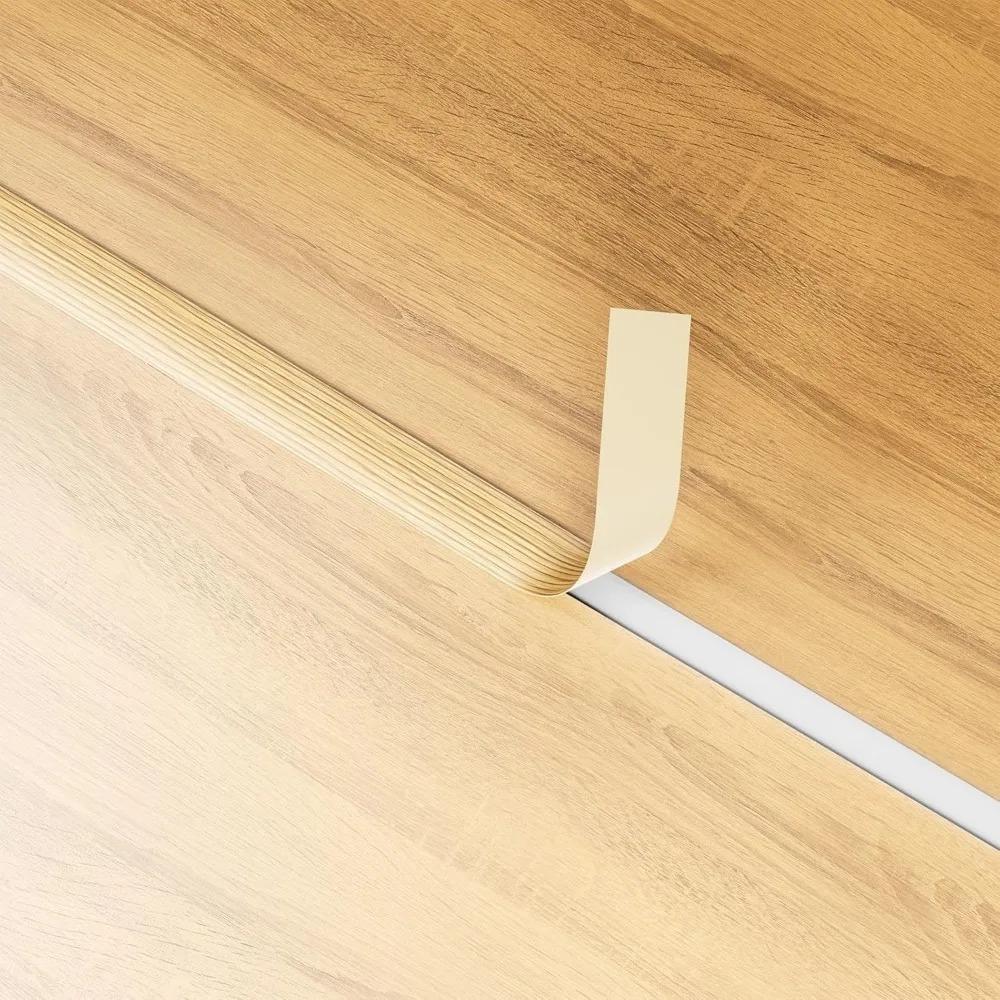 1PC 1m/39.37inch Self-adhesive Floor Cover Strips Carpet Edge Trim Strip Floor Transition Door Threshold Gaps Door Bottom Seali