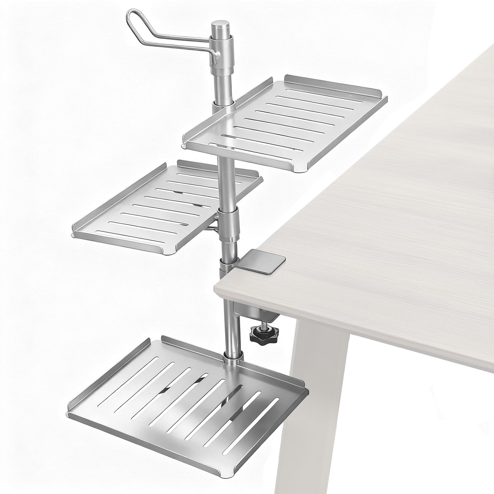 

PakOne Audio Interface and Headphone Storage Audio Interface Device Desktop Vertical Desktop Accessory 3 Desk Compatible with a Wide Range of No срібний