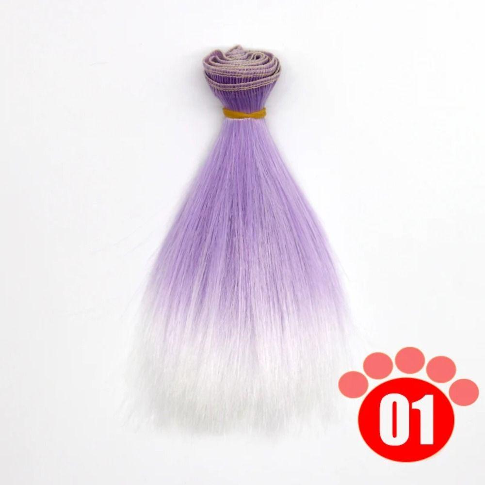 15*100CM Doll Hair Colorful Children Toy Gift 2024 Bjd Wig  for 1/4 1/6 1/8 Bjd
